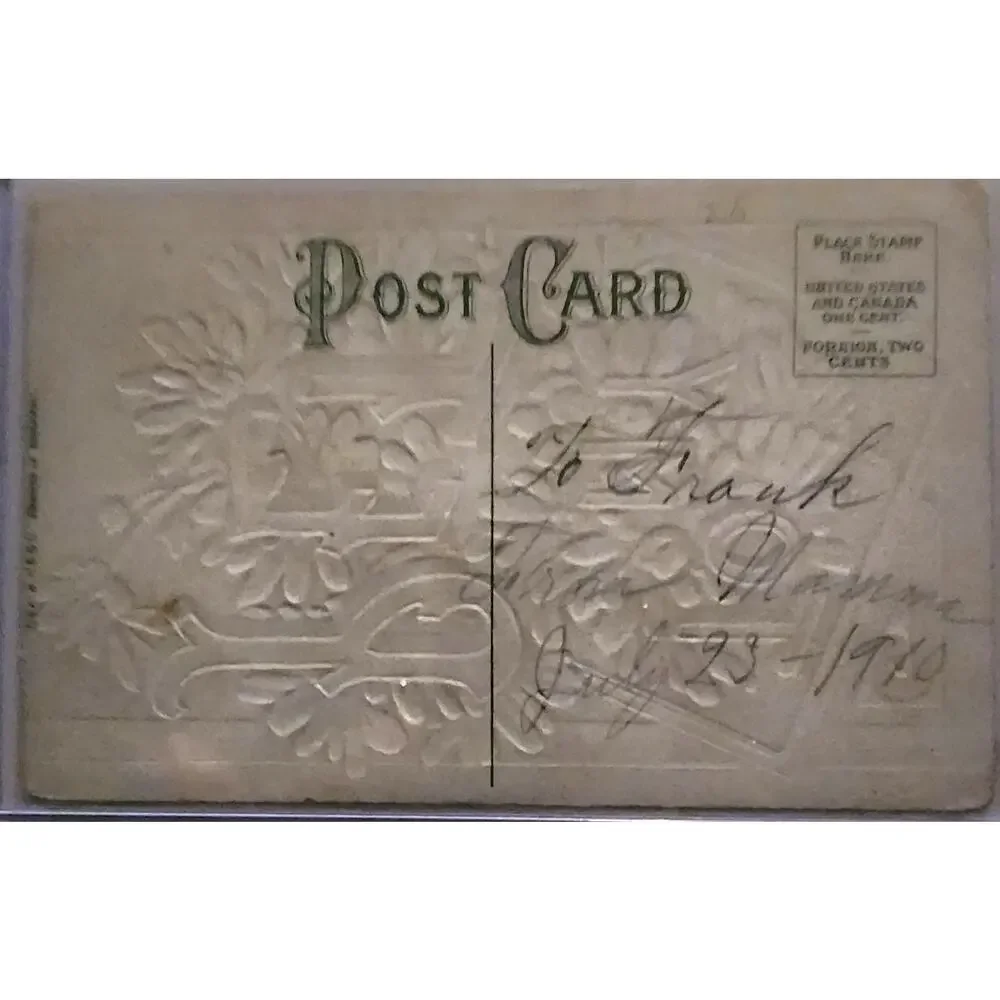 Lot Of Four Vintage Antique Embossed Postcards Christmas Baby Pet